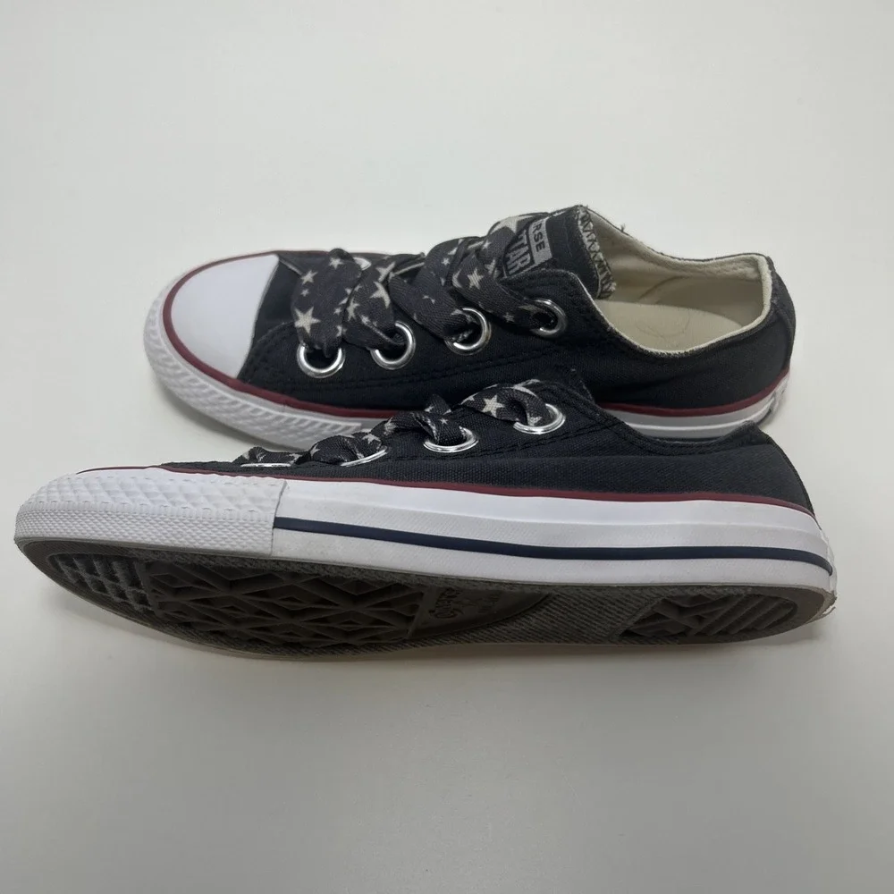 Converse‎ Kids' Chuck Taylor All Star Big Eyelet Ox  Sneakers Sz 1 Ribbon Lace